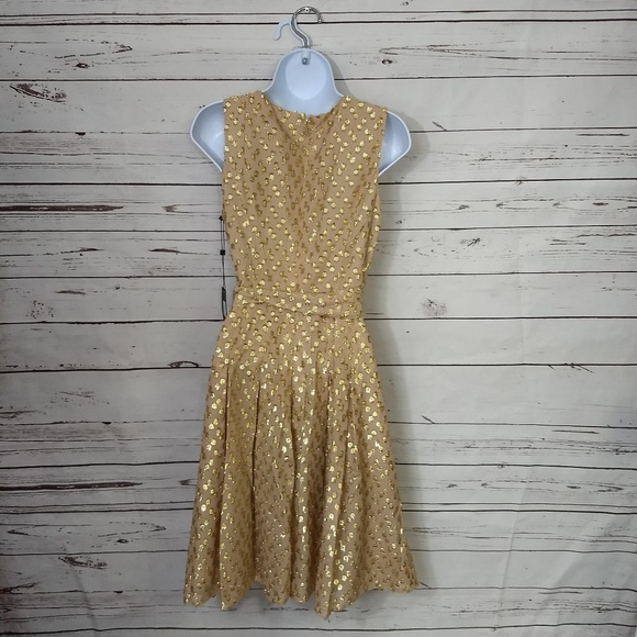 Tommy Hilfiger NWT ($139) A-Line Dot Shimmer Dress - Picture 4 of 7